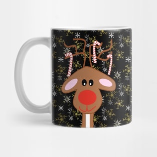 Red Nose Reindeer Christmas Mug